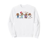 Pigiama Natalizio per Infermiera Pan di Zenzero per Le Vacanze di Natale Felpa