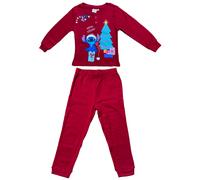PIGIAMA NATALIZIO STITCH DISNEY COMPLETO IN 100% CALDO COTONE BAMBINO - STI2007