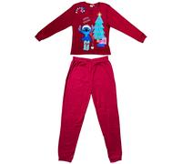 PIGIAMA NATALIZIO STITCH DISNEY COMPLETO IN 100% CALDO COTONE DONNA - STI2008