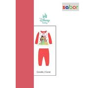 Pigiama neonaata lungo in cotone estivo DY32K4150 PRINCESS