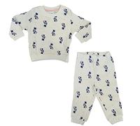 Pigiama neonata Lungo in Caldo Cotone Minnie Disney Art. 5769 (18 Mesi IT Bambino, Panna)