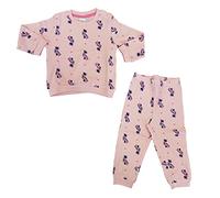 Pigiama neonata Lungo in Caldo Cotone Minnie Disney Art. 5769 (24 Mesi IT Bambino, Rosa)
