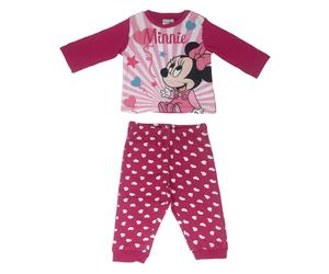 Pigiama neonato Disney Minnie Baby maniche lunghe in caldo cotone bambina 3440