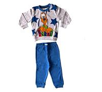 Pigiama neonato invernale lungo due pezzi varie taglie e modelli - Topolino (Topolino Blu Navy, 12 Mesi)