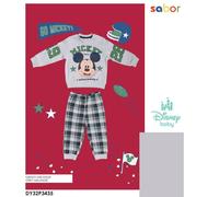 Pigiama neonato lungo in cotone invernale MICKEY MOUSE 3435
