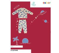 Pigiama neonato lungo in cotone invernale STITCH 3448