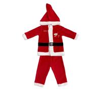 Pigiama neonato natalizio di Babbo Natale bimbo bimba con cappellino 3779