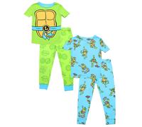 Pigiama Nickelodeon Ninja Turtles Per Bambini, Set Di 4 Pezzi A Slim Fit TMNT...