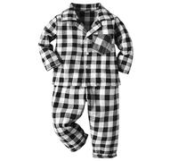 Pigiama per Bambina,Inverno Autunno Pigiami Due Pezzi Bimbo Bambina Felpato Natalizi Abbigliamento Bambino Loungewear Ragazzi Ragazze 2-9 Anni