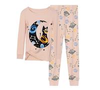 Pigiama per Bambina,Pigiami Bambine Invernali Stampa Artistica Sleepwear Pjs 2 Pezzi Ragazze Felpato Bambina Pigiameria Autunno e Inverno Loungewear Ragazzi 2-9 Anni