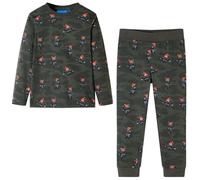 vidaXL Pigiama per Bambini a Maniche Lunghe Cachi 128