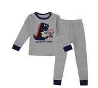Pigiama per Bambini a Maniche Lunghe Solido Loungewear Set di Stampa Cartoni Lettere Pigiami Corte Bambine, Giocare e da Indossare