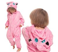 Pigiama per bambini Costume Kigurumi Onesie Jiggly Puff Pokemon Rosa 105-115