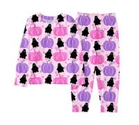 Pigiama per bambini, pigiama per Halloween, set comodo a maniche lunghe e pantaloni, carino, morbido, pigiameria, autunno, inverno, 2 pezzi, tuta da casa, pigiama, festival, carnevale, costume da