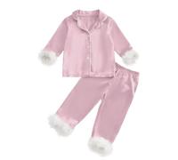 Pigiama per Bambini Set Pigiama Due Pezzi A Mano Set di da Colorare Pigiama Tintura in Due Pezzi Vestiti Cotone per La Casa Velluto Corallo Set Ragazze Ragazzi Pajamas