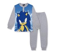 Pigiama per bambino Sonic The Hedgehog lungo in cotone bimbo maniche lunghe 6964