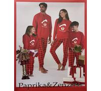 PIGIAMA PER FAMIGLIA DI NATALE UOMO DONNA BIMBO BIMBA CALDO COTONE SCOZZESE