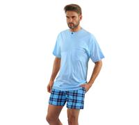 Pigiama pigiama uomo SESTO cotone manica corta + pantaloncini tuta notte 2 pezzi