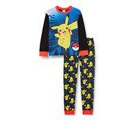 Pigiama Pokemon per ragazzi, pigiama Pikachu, dai 6 ai 13 anni, prodotto ufficiale Pokemon per bambini, Giallo, 7-8 Years
