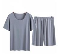 Pigiama Premium for uomo grande e alto, set da salotto morbido ed elasticizzato, essenziale for la casa, traspirante, con vita elasticizzata, abbigliamento da notte rilassante for casa e ufficio, como