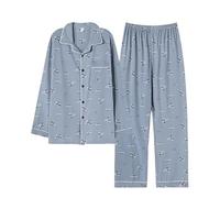 Pigiama Premium for uomo grande e alto, set da salotto morbido ed elasticizzato, essenziale for la casa, traspirante, con vita elasticizzata, abbigliamento da notte rilassante for casa e ufficio, como
