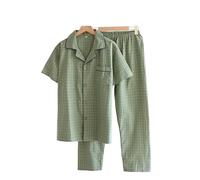 Pigiama Premium for uomo grande e alto, set da salotto morbido ed elasticizzato, essenziale for la casa, traspirante, con vita elasticizzata, abbigliamento da notte rilassante for casa e ufficio, como