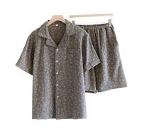Pigiama Premium for uomo grande e alto, set da salotto morbido ed elasticizzato, essenziale for la casa, traspirante, con vita elasticizzata, abbigliamento da notte rilassante for casa e ufficio, como