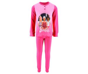 PIGIAMA PRIMAVERILE BARBIE BAMBINA 100% COTONE - YE20024.BFUCSIA