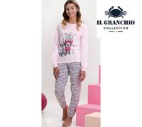 Pigiama ragazza caldocotone interlock Il Granchio GP7093