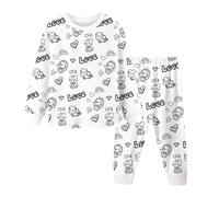 Pigiama Ragazzo 13 Anni - Set di Pigiami da Colorare Dipinti A Mano Fai da Te per Bambin con Cui Giocare E da Indossare (White 5-6 Years)