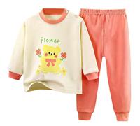 Pigiama Ragazzo 2 Pz Set 2025 Abbigliamento da Notte Lunga Intimo Termico Pyjama Sets Vestiti Bambino Invernale Due Pezzi Neonato Maschio Delicato sulla Pelle Elegante