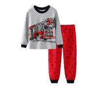 Pigiama Ragazzo Bambino Morbido Due Pezzi Set Casa con Girocollo Lunga Intimo Termico Caldo Cotone Lounge Sleepwear Casual da