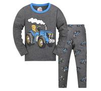 Pigiama Ragazzo in Cotone Lungo Bambina e Bambino Set Casa con Girocollo Strati Termici per Bambini, Top Pantaloni Caldo Homewear Ideale Primavera Autunno