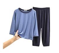 Pigiama Ragazzo in Cotone Lungo Bambino Morbido Due Pezzi Abbigliamento da Casa Set Lunga Intimo Termico Comfort Vestito Bambini Vestiti Homewear Lounge Sleepwear Casual