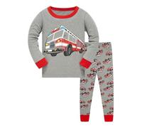 Pigiama Ragazzo in Cotone Lungo Bambino Morbido Due Pezzi Abbigliamento da Notte Lunga Intimo Termico Felpato Caldo della Stampa Fumetto per Dormire e Stare Casa