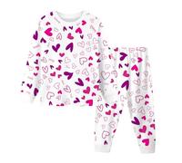 Pigiama Ragazzo in Cotone Lungo Bambino Morbido Due Pezzi Biancheria Intima Termica Abbigliamento Bambine e Bambini Pigiami Caldo Casa Homewear Ideale per Primavera Autunno