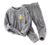 Pigiama Ragazzo in Cotone Lungo Pigiameria Bambino Due Pezzi Abbigliamento da Casa Set Maglia a Maniche Lunghe e Pantaloni Comfort Vestito Bambini Vestiti Morbido Lounge Sleepwear Casual