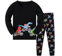 Pigiama Ragazzo in Cotone Lungo Pigiameria Bambino Due Pezzi Manica Lunga Inverno Natale Intimo Termico Pigiami Caldo Morbido Delicato sulla Pelle Elegante
