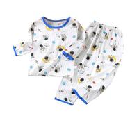 Pigiama Ragazzo in Cotone Lungo Ragazzi Ragazze Manica Lunga Set Casa con Girocollo Maglia a Maniche Lunghe e Pantaloni Bambino Caldo Morbido Delicato sulla Pelle Elegante