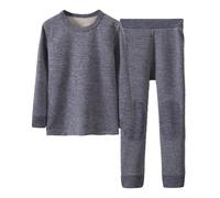 Pigiama Ragazzo Lungo Bambina e Bambino Abbigliamento da Notte Strati Termici per Bambini, Top Pantaloni Pigiami Caldo Cotone Casa Homewear Dormire Stare in