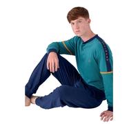 Pigiama ragazzo lungo in jersey di cotone Navigare Junior 141960J