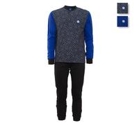 Pigiama Ragazzo Manica Lunga Interlock cotone FC Inter Ufficiale Logo Nero