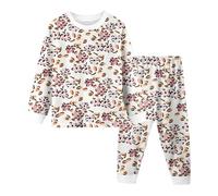 Pigiama Ragazzo Pigiameria Bambino Due Pezzi Abbigliamento da Casa Set Autunnale Invernale Pigiami Caldo Cotone Morbida Accogliente per Dormire e Stare in