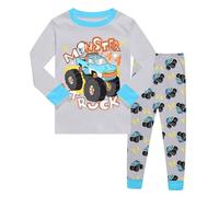 Pigiama Ragazzo Pigiameria Bambino Due Pezzi Abbigliamento da Notte Maglia a Maniche Lunghe e Pantaloni Felpato Caldo Cotone della Stampa Fumetto Tuta Casa per Casual