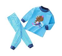 Pigiama Ragazzo Ragazzi Ragazze Manica Lunga Biancheria Intima Termica Autunnale Invernale Pigiami Set Bambino Caldo Cotone Vestiti Neonato Maschio Lounge Sleepwear Casual da Casa