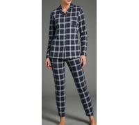PIGIAMA RAGNO DONNA APERTO DB03N7 COTONE INTERLOCK AUTUNNO INVERNO LETTO NOTTE