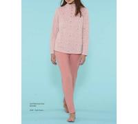 PIGIAMA RAGNO DONNA DO44N1 CALDO ECO PILE AUTUNNO INVERNO SERAFINO LETTO NOTTE