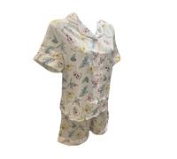 PIGIAMA RASO DONNA CORTO IRGE APERTO AVANTI MANICA CORTA E PANTALONCINO