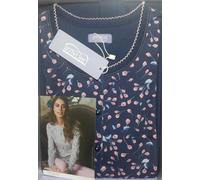 Pigiama serafino da donna manica lunga in cotone caldo interlock Linclalor 92742