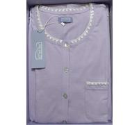 Pigiama serafino da donna manica lunga in cotone jersey intimo Linclalor 71360